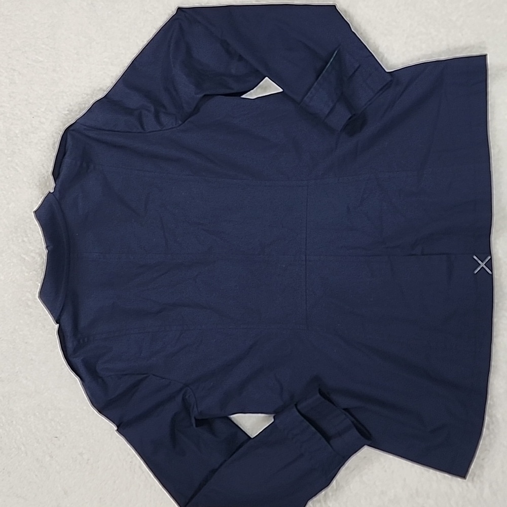 Talbots Lightweight Navy Button Front Jaccket Wit… - image 6